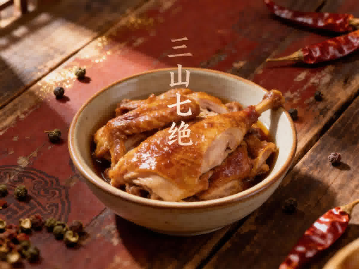 三山七绝香酥鸡
